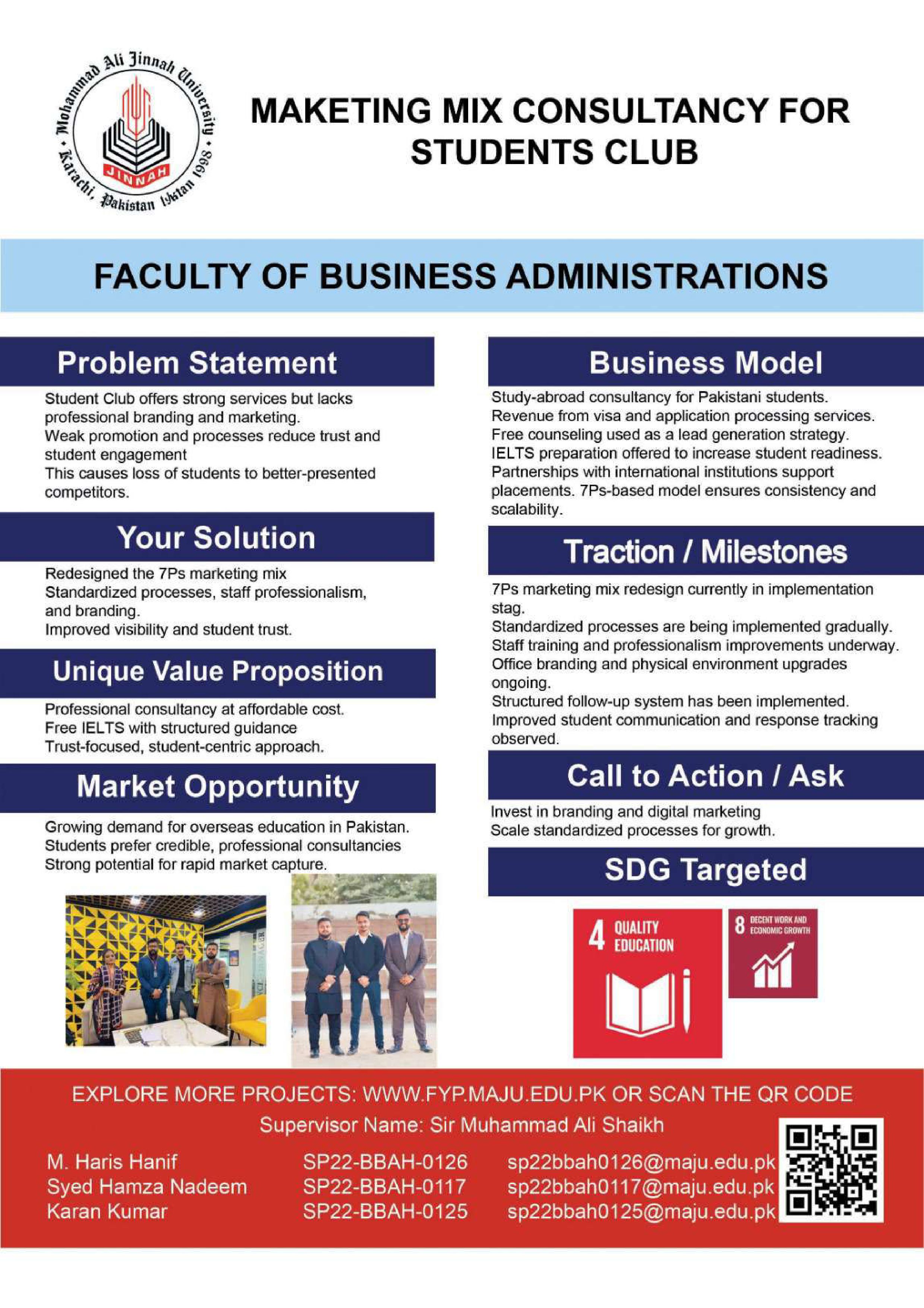 Marketing Mix Consultancy For Student Club